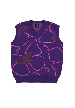 butterfly sweater vest