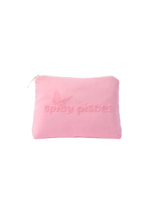 spicy pisces slowtide terry cloth zipper pouch