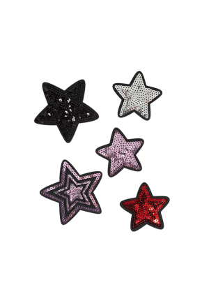 sequin star patch set