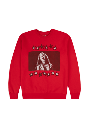 all-american red photo crewneck